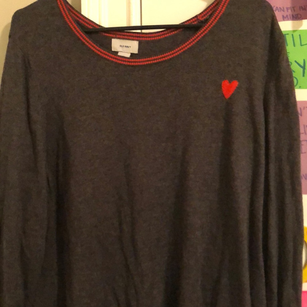 Old Navy heart sweater